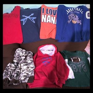 Size 4T NAME BRAND LONG SLEEVE, and hoodies!